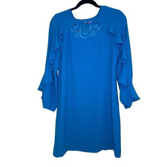 Lilly Pulitzer Leni‎ Dress in Mr. Peacock Blue Small - Picture 2 of 6